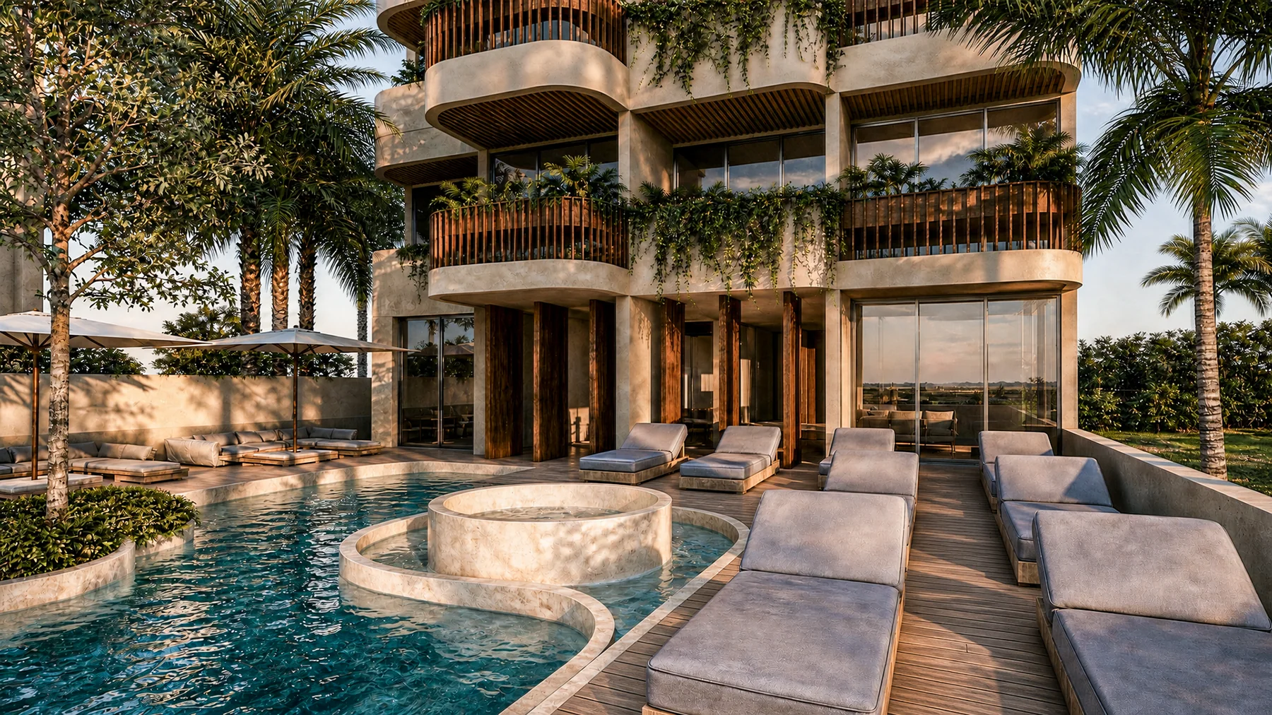 Buongiorno exterior with pool